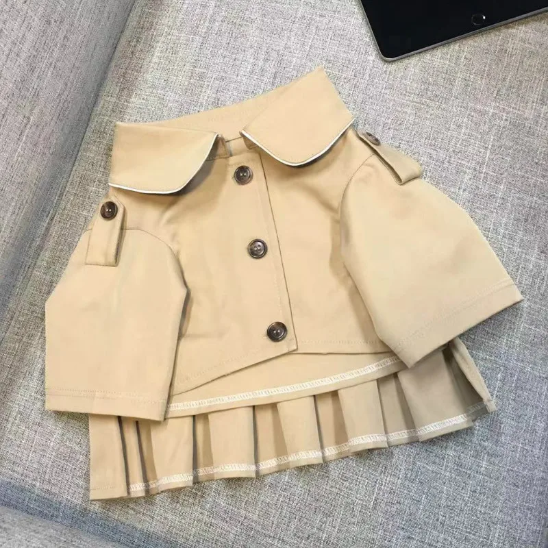 Pet clothes clothing British khaki windbreaker jacket ladies dog cat lapel jacket spring and autumn style schnauzer trench coat
Pet clothes clothing British khaki windbreaker jacket ladies dog cat lapel jacket spring and autumn style schnauzer trench coat