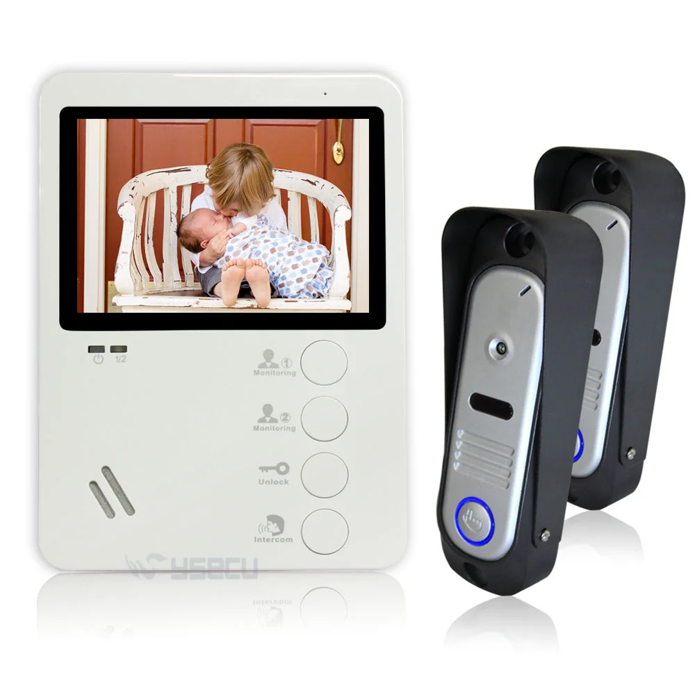 Homefong 4inch Monitor Color Video Door Phone Intercom System 800TVL IR Night Vision Waterproof Camera 1V2 New Video Doorbell
Homefong 4inch Monitor Color Video Door Phone Intercom System 800TVL IR Night Vision Waterproof Camera 1V2 New Video Doorbell