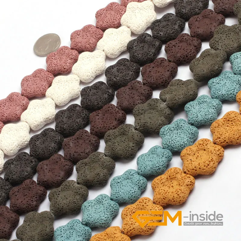 27mm Flower Shape Lava Rock Beads Different Color Lava Rock Beads Loose DIY Beads For Jewelry Making Strand 15" Wholesale !
27mm Flower Shape Lava Rock Beads Different Color Lava Rock Beads Loose DIY Beads For Jewelry Making Strand 15" Wholesale !