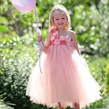 Beautiful Girls Pink Flower Tutu Dress Kids Crochet Tulle Long Dress Ball Gown with Chiffon Daisy Children Party Costume Dresses
Beautiful Girls Pink Flower Tutu Dress Kids Crochet Tulle Long Dress Ball Gown with Chiffon Daisy Children Party Costume Dresses