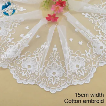 15cm width Cotton embroid lace sewing ribbon guipure lace african lace fabric trim warp knitting DIY Garment Accessories#3092
15cm width Cotton embroid lace sewing ribbon guipure lace african lace fabric trim warp knitting DIY Garment Accessories#3092