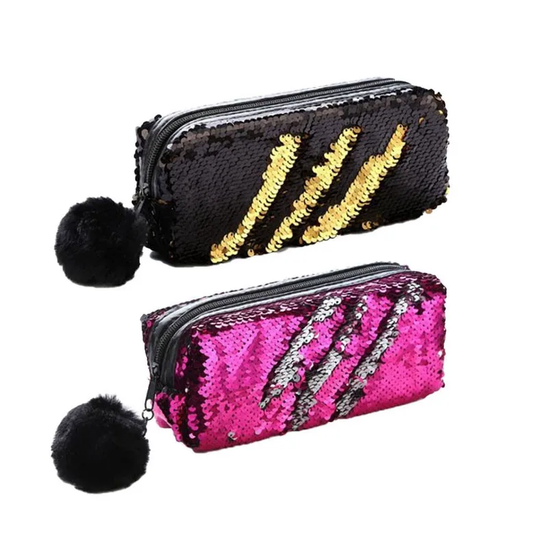 Cute Sequin Pencil Case for Girls School Supplies Hairball Pencil Case School Stationery Gift Magic Pencil Box Pencilcase
Cute Sequin Pencil Case for Girls School Supplies Hairball Pencil Case School Stationery Gift Magic Pencil Box Pencilcase