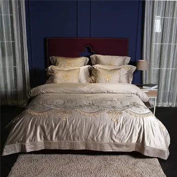 Brown Grey Luxury Egyptian Cotton Soft Bed sheets set Oriental Embroidery Bedding Sets Queen King size Duvet Cover Pillowcase
Brown Grey Luxury Egyptian Cotton Soft Bed sheets set Oriental Embroidery Bedding Sets Queen King size Duvet Cover Pillowcase