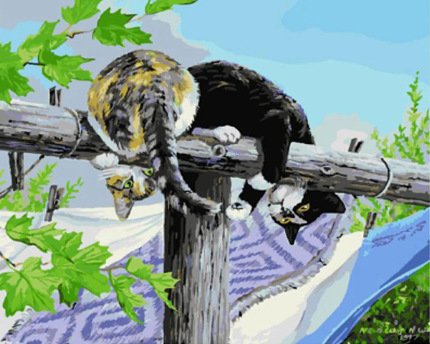 Frameless Picture The cats Painting By Numbers Modern Wall Art Handpainted Oil Painting On Canvas For Home Decoration
Frameless Picture The cats Painting By Numbers Modern Wall Art Handpainted Oil Painting On Canvas For Home Decoration