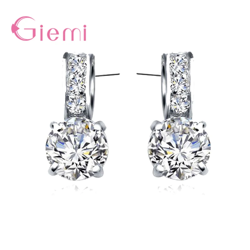 Top Quality 925 Sterling Silver Female Women Stud Earring Clear Cubic Zirconia Crystal Jewelry For Party Anniversary Date
Top Quality 925 Sterling Silver Female Women Stud Earring Clear Cubic Zirconia Crystal Jewelry For Party Anniversary Date