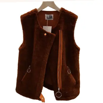 2018 autumn and winter new Korean version Double-faced Fur vest women's coat vest short faux fur vest
2018 autumn and winter new Korean version Double-faced Fur vest women's coat vest short faux fur vest