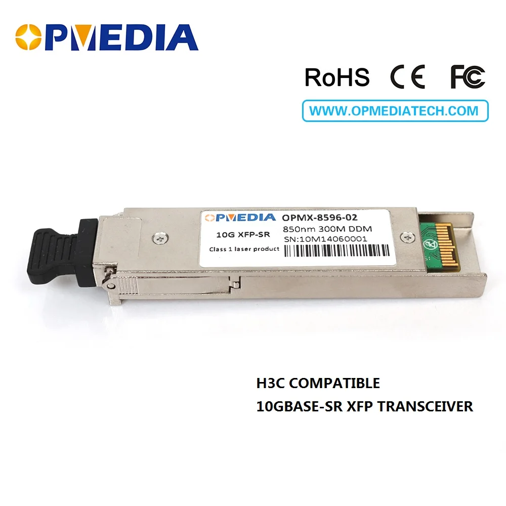 Equivalent to H3C 10GBASE-SR,850nm 300m XFP transceiver DDM function,dual LC connectors,optical module
Equivalent to H3C 10GBASE-SR,850nm 300m XFP transceiver DDM function,dual LC connectors,optical module