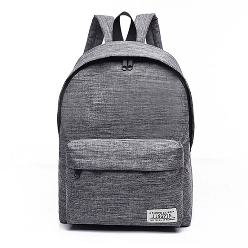 DIDA BEAR Brand Canvas Men Women Backpacks Large School Bags For Teenager Boy Girls Travel Laptop Backbag Mochila Rucksack Grey 19