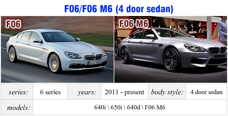 For 6 Series 640i 650i 4door Sedan 2012 Present Boot Lip F06 F12 F13 Rear Trunk Aevorsteiner Style Carbon Fiber Spoiler Wing Lip