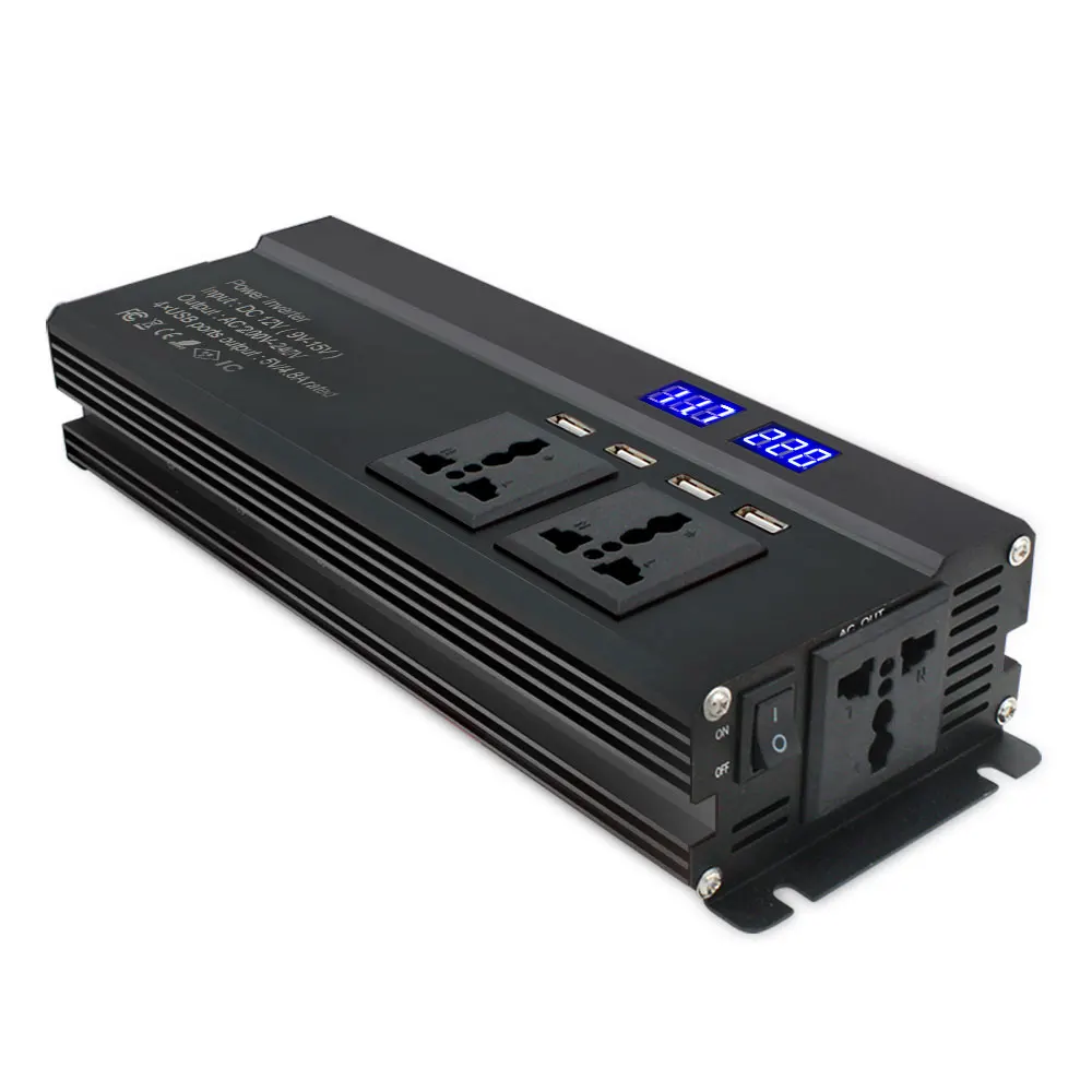 Auto Inverter Converter Adapter Charger Outdoor High Performance Car Inverter Transformer DC12V/24V To AC220V Portable
Auto Inverter Converter Adapter Charger Outdoor High Performance Car Inverter Transformer DC12V/24V To AC220V Portable