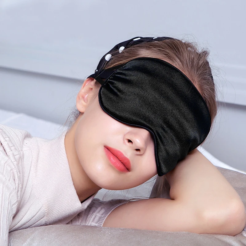 

Smooth Mulberry Silk Sleep Mask Natural Sleeping Eye Mask Eyeshade Cover Shade Eye Patch Soft Portable Blindfold Travel Eyepatch
