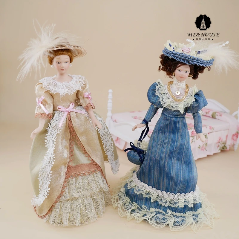 Miniature Lady Mini Dolls Dollhouse Porcelain Decoration Mini Dollshouse Small Court Draft Accessories
Miniature Lady Mini Dolls Dollhouse Porcelain Decoration Mini Dollshouse Small Court Draft Accessories