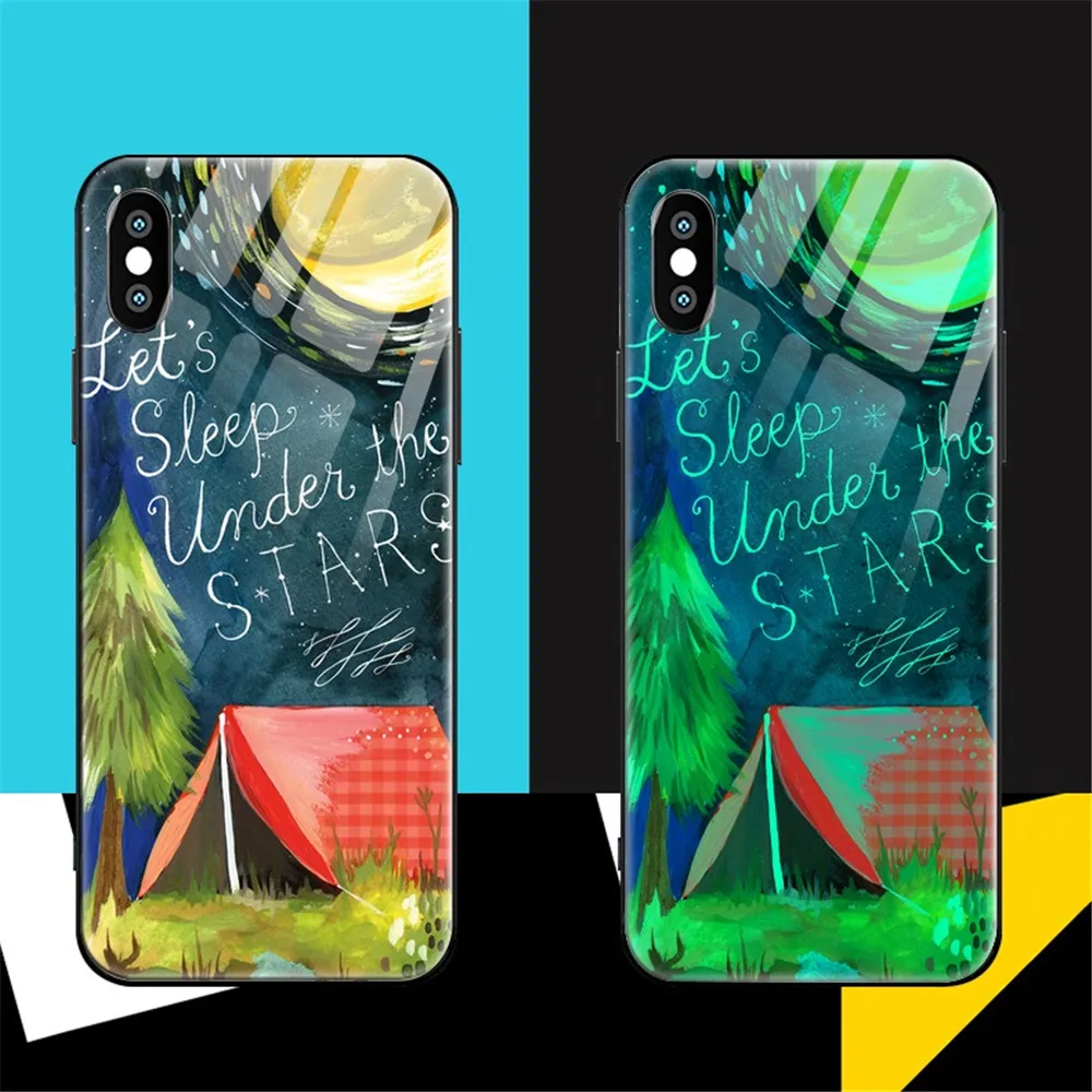 For Apple iPhone 6 6s 7 8 Plus Colored Soft Edge Luminous Tempered Glass Case Cover for iPhone X XS Max XR Protective Phone Case
For Apple iPhone 6 6s 7 8 Plus Colored Soft Edge Luminous Tempered Glass Case Cover for iPhone X XS Max XR Protective Phone Case