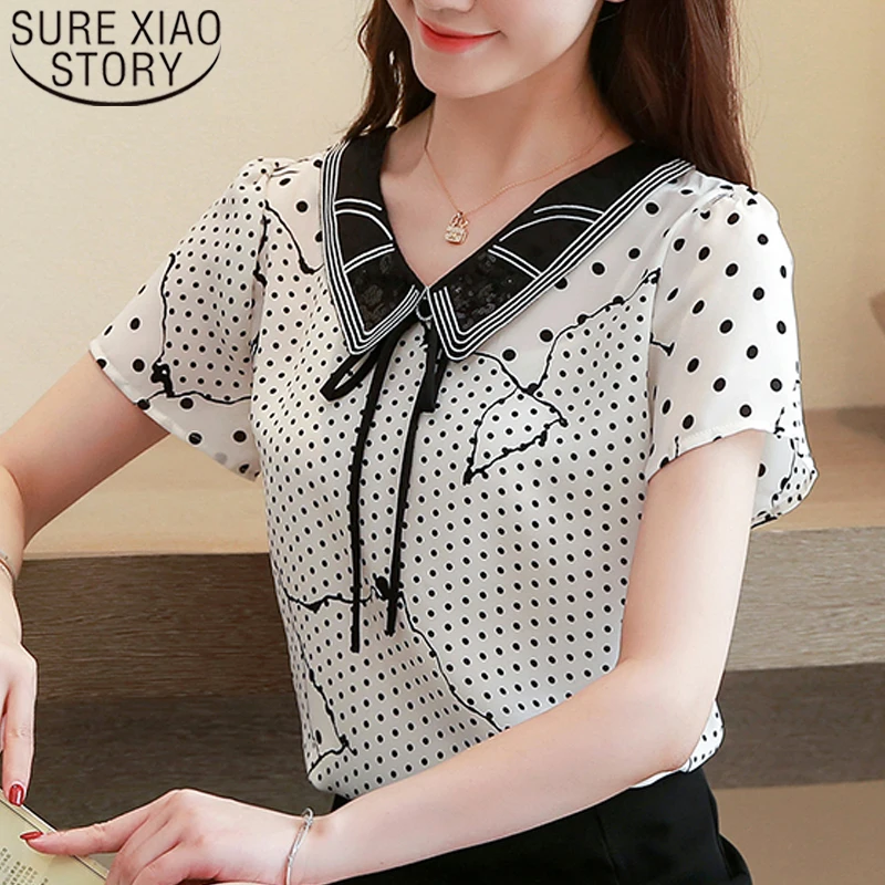 2019 Summer New Fashion Women Blouse Short Sleeve V-neck Loose Polyester Button Printing Bow Polka Dot Blouse Women 5181 50
2019 Summer New Fashion Women Blouse Short Sleeve V-neck Loose Polyester Button Printing Bow Polka Dot Blouse Women 5181 50