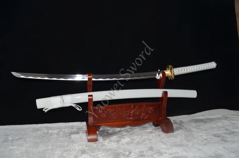 Real Samurai Japanese Sword 100% Handmade 1060 Carbon Steel Full Tang Sharp Blade Dragon Tsuba Genuine Rayskin White Katana
Real Samurai Japanese Sword 100% Handmade 1060 Carbon Steel Full Tang Sharp Blade Dragon Tsuba Genuine Rayskin White Katana