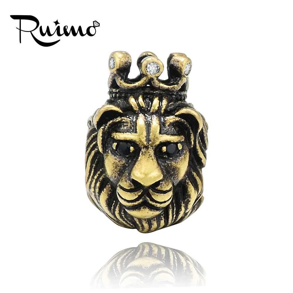 RUIMO Antique Bronze Lion Head Beads Rose Gold Metal Copper Bead for Paracord Bracelet Jewelry Making DIY Accessories 5pcs/lot
RUIMO Antique Bronze Lion Head Beads Rose Gold Metal Copper Bead for Paracord Bracelet Jewelry Making DIY Accessories 5pcs/lot
