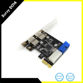 Super Speed USB 3.0 PCI-E 2 Port PCI Express Expansion Card 19-Pin Power Connector for Desktops PC
Super Speed USB 3.0 PCI-E 2 Port PCI Express Expansion Card 19-Pin Power Connector for Desktops PC