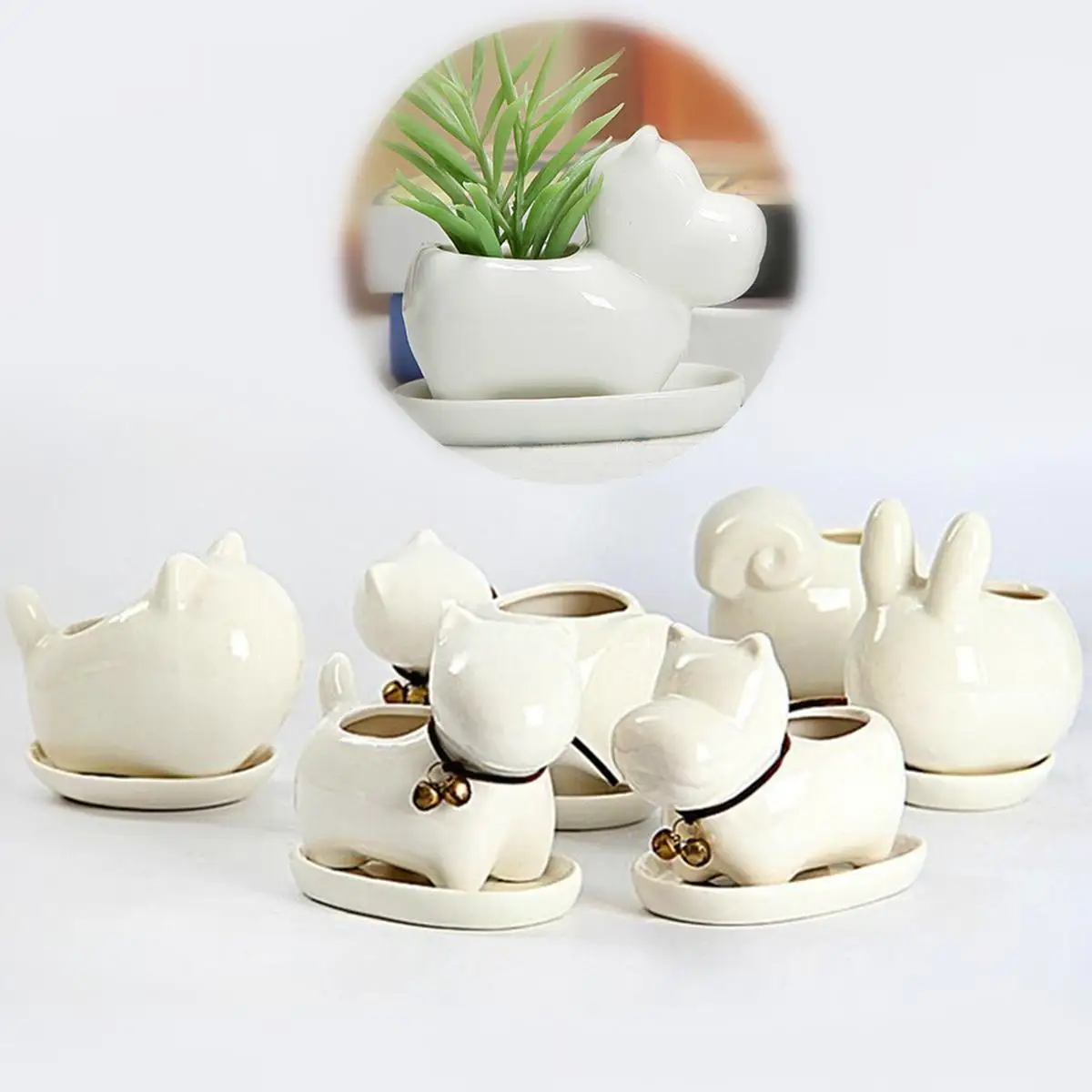 Home Decor Cute Cat Mini Plant Flower Pot Cute Animal Ceramic Succulent Plant Flower Pot Planter Garden Garden Pot White
Home Decor Cute Cat Mini Plant Flower Pot Cute Animal Ceramic Succulent Plant Flower Pot Planter Garden Garden Pot White