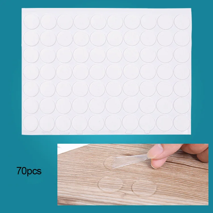 Acrylic Circular Seamless 70 pcs Dot Transparent Double-sided Adhesive Tape for Paste Decoration Repairing Tear without Mark DA
Acrylic Circular Seamless 70 pcs Dot Transparent Double-sided Adhesive Tape for Paste Decoration Repairing Tear without Mark DA