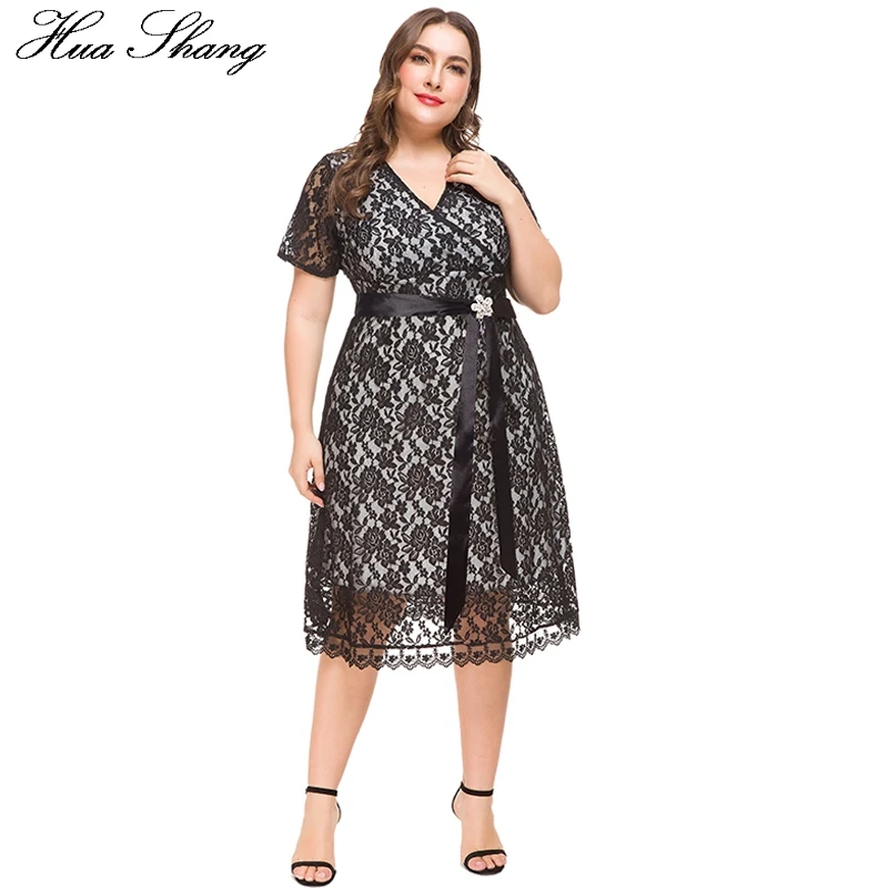 Black Lace Dress Plus Size 2019 Summer Women V Neck Short Sleeve Lace Floral Party Dress Belted High Waist Ladies Tunic Dresses
Black Lace Dress Plus Size 2019 Summer Women V Neck Short Sleeve Lace Floral Party Dress Belted High Waist Ladies Tunic Dresses