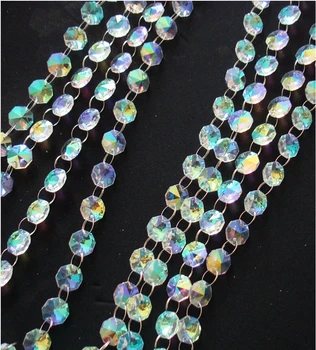 180 Meters AB Glass Crystal Strand Garlands Party Supply Crystal Beads Chains Home Window Curtains
180 Meters AB Glass Crystal Strand Garlands Party Supply Crystal Beads Chains Home Window Curtains