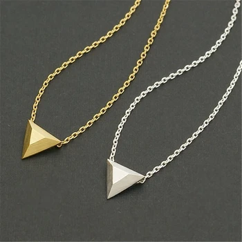 Fashion three pyramid pendant necklace three-dimensional tetrahedron geometry necklace for women
Fashion three pyramid pendant necklace three-dimensional tetrahedron geometry necklace for women
