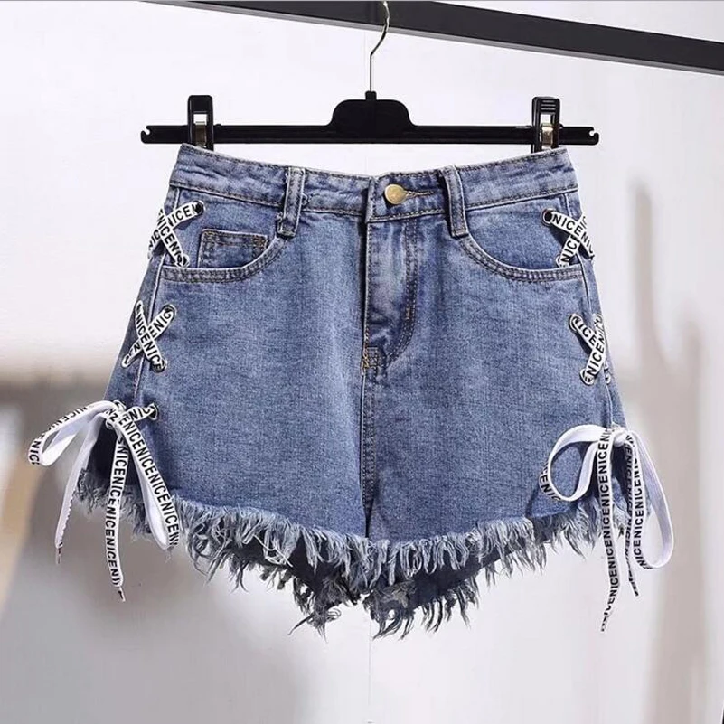 Euro and American Style Summer Shorts Women Female Blue High Waist Denim Shorts Women Worn Loose Burr Hole Jeans Shorts NS8960
Euro and American Style Summer Shorts Women Female Blue High Waist Denim Shorts Women Worn Loose Burr Hole Jeans Shorts NS8960
