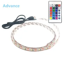 USB LED Strips SMD3528 licht 5V adapter string Kerst bureau Decor lamp tape Voor TV Achtergrond Verlichting 5V 50CM 1M 2M 3M 4M 5M(China)