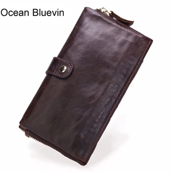 OCEAN BLUEVIN New Men Oil Genuine Leather Wallet Long Wallet Male Wallets Handbag Male Clutch Bag Coin Purse Money Card Holder
OCEAN BLUEVIN New Men Oil Genuine Leather Wallet Long Wallet Male Wallets Handbag Male Clutch Bag Coin Purse Money Card Holder