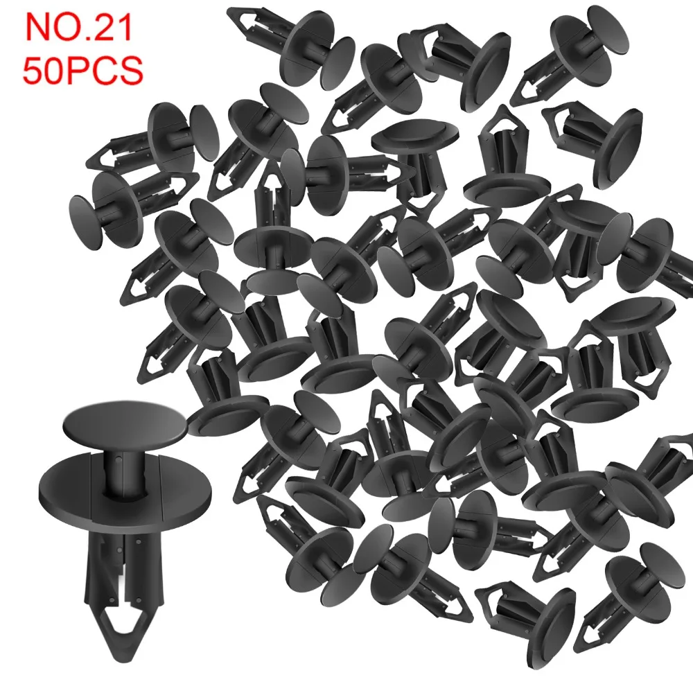 CNIKESIN NO.21 50PCS 8.0mm Plastic Auto Fastener Car Bumper Fender Push Type Retainer Clips Fasteners for Ford Audi Land Rover
CNIKESIN NO.21 50PCS 8.0mm Plastic Auto Fastener Car Bumper Fender Push Type Retainer Clips Fasteners for Ford Audi Land Rover