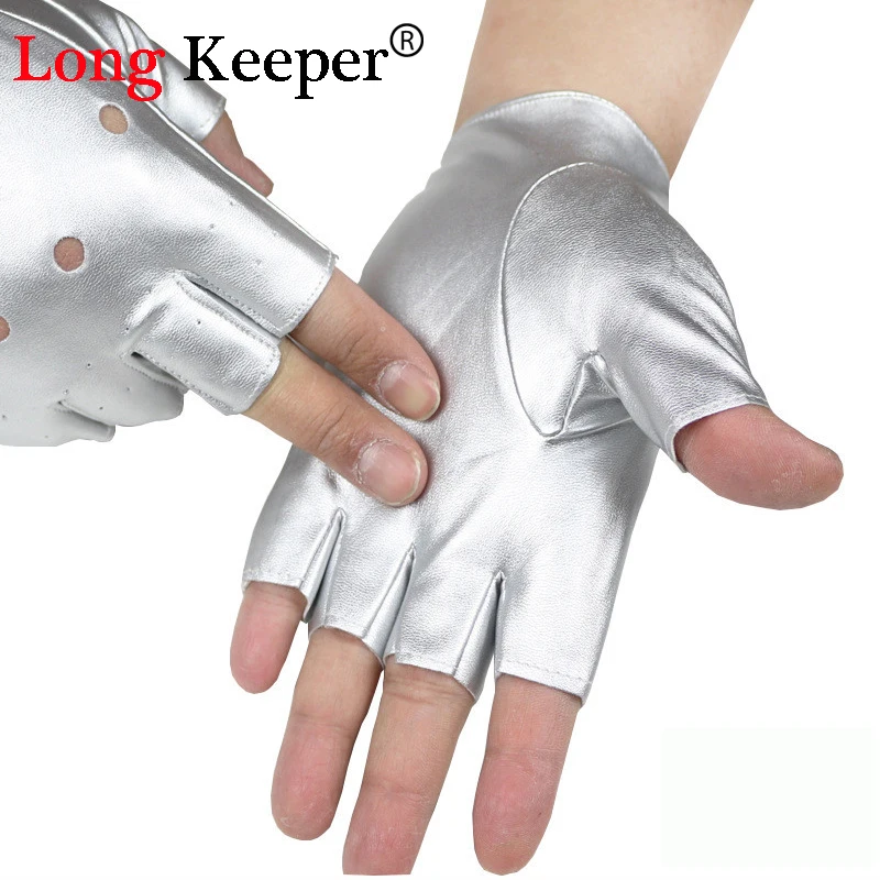 Модные мужские перчатки Long Keeper, кожаные перчатки без пальцев для танвечерние, шоу, спорта, фитнеса, черные, серебристые, летние перчатки M131
Модные мужские перчатки Long Keeper, кожаные перчатки без пальцев для танвечерние, шоу, спорта, фитнеса, черные, серебристые, летние перчатки M131