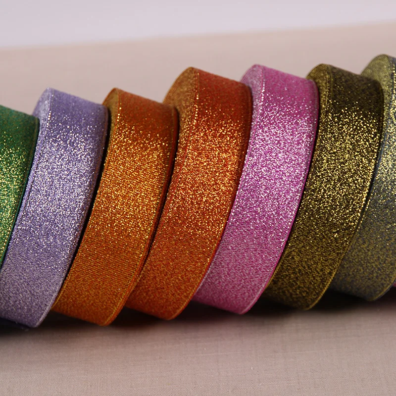1 inch (25mm) 25yards Gold Silver Metallic Glitter Ribbons DIY Crafts Sewing Fabric Christmas Party Wedding Supplies Gift Wrap
1 inch (25mm) 25yards Gold Silver Metallic Glitter Ribbons DIY Crafts Sewing Fabric Christmas Party Wedding Supplies Gift Wrap