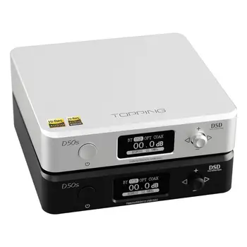 TOPPING D50s CSR8675 Bluetooth 5.0 ES9038Q2M AUDIO Decoding USB DAC XMOS XU208 DSD512 32Bit Universal remote control
TOPPING D50s CSR8675 Bluetooth 5.0 ES9038Q2M AUDIO Decoding USB DAC XMOS XU208 DSD512 32Bit Universal remote control