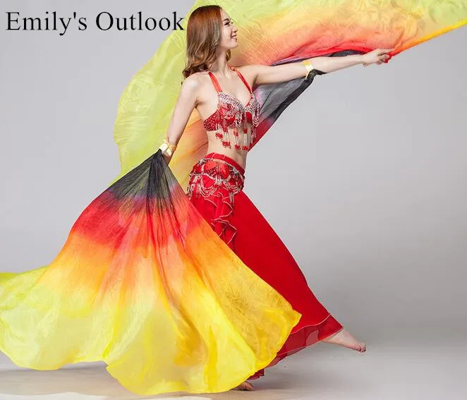 Real Silk Half Circle Belly Dance Silk Veil Isis Wings Stage Performance Props Egyptian Wing With/Without Sticks Free Shipping
Real Silk Half Circle Belly Dance Silk Veil Isis Wings Stage Performance Props Egyptian Wing With/Without Sticks Free Shipping