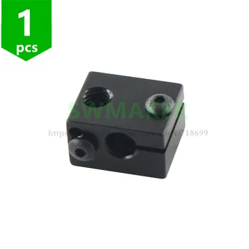 SWMAKER V6 hotend heater block black color aluminum heating block heating M6 thread version for V6 hotend for Prusa i3
SWMAKER V6 hotend heater block black color aluminum heating block heating M6 thread version for V6 hotend for Prusa i3