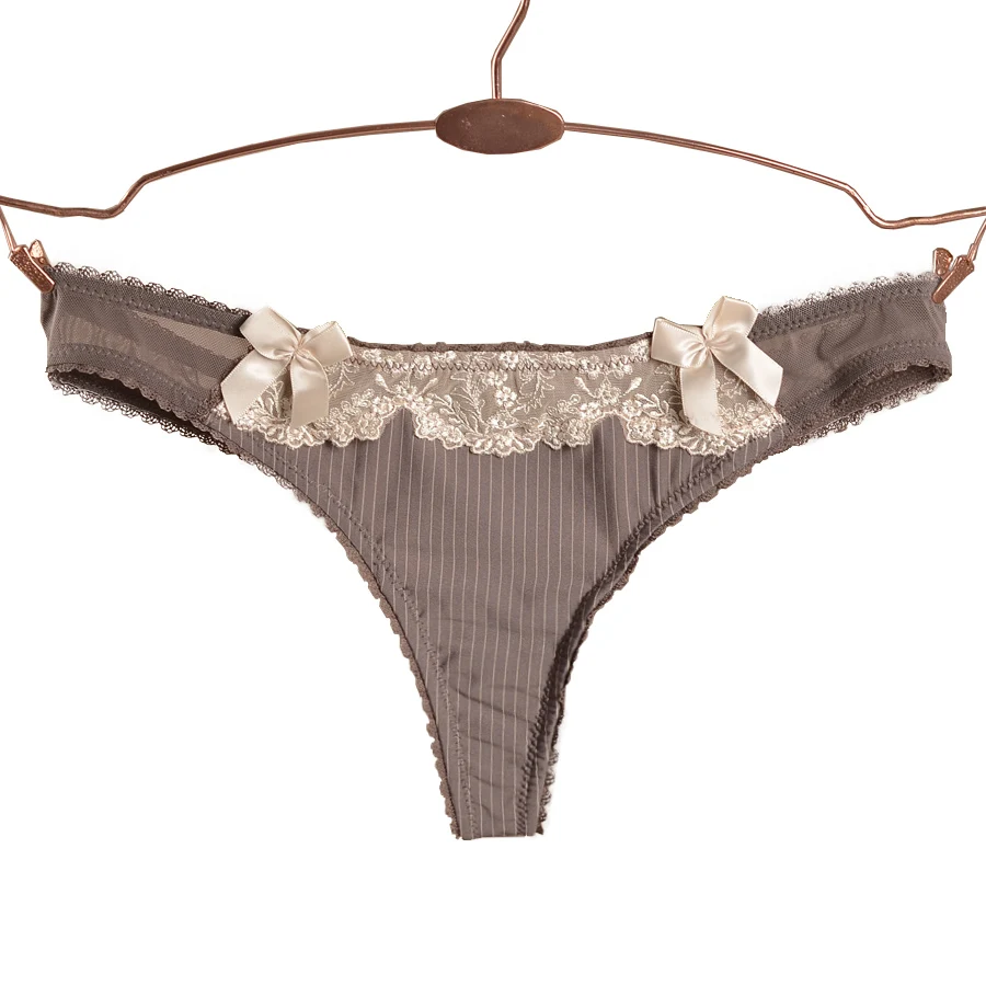 Victoria's Masquerade Women's Striped Pattern G-String Lace Beautiful Lace Decorated Thong Lolita Style Lingerie For Girls
Victoria's Masquerade Women's Striped Pattern G-String Lace Beautiful Lace Decorated Thong Lolita Style Lingerie For Girls