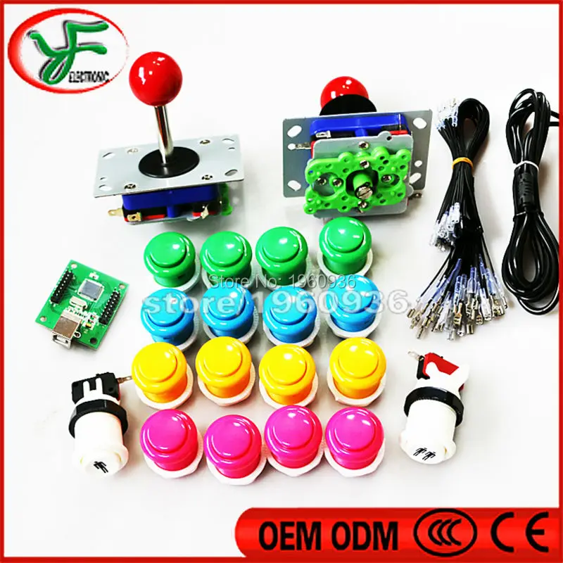 Arcade Bundle kits for arcade joystick push button PC / PS3 USB to Jamma Mame,Raspberry PI
Arcade Bundle kits for arcade joystick push button PC / PS3 USB to Jamma Mame,Raspberry PI