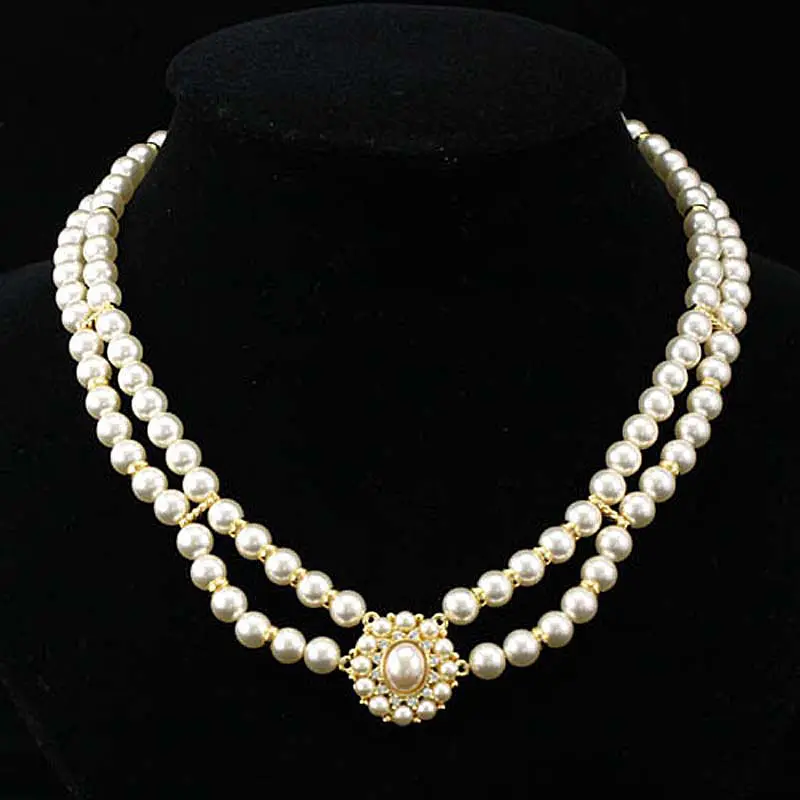 Bridal Wedding Party Prom Vintage Style Cream Simulated Pearl Crystal Necklace CC032
Bridal Wedding Party Prom Vintage Style Cream Simulated Pearl Crystal Necklace CC032