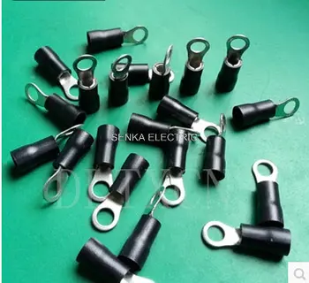 100pcs RV3.5-5S #8 Stud Size Black Vinyl Insulated Ring Terminals For 14-12 AWG, 2.5-4mm2 Wires
100pcs RV3.5-5S #8 Stud Size Black Vinyl Insulated Ring Terminals For 14-12 AWG, 2.5-4mm2 Wires