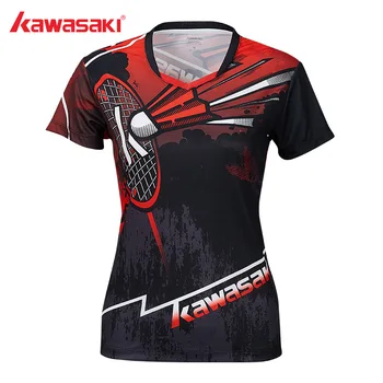 Kawasaki Original Women Sportswear Badminton Clothes Shirts V-Neck Breathable Tennis T-shirt For Female ST-S2105
Kawasaki Original Women Sportswear Badminton Clothes Shirts V-Neck Breathable Tennis T-shirt For Female ST-S2105
