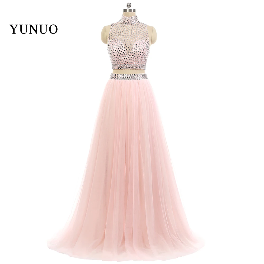 Sparkly Crystals Tulle A-LineTwo Pieces Evening Dresses Long 2019 Real Pic Elegant Pink Sleeveless Robe de soiree Custom x12213
Sparkly Crystals Tulle A-LineTwo Pieces Evening Dresses Long 2019 Real Pic Elegant Pink Sleeveless Robe de soiree Custom x12213