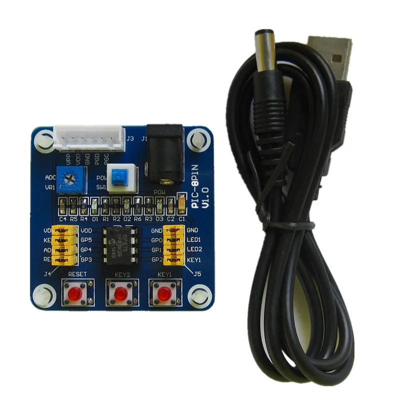 PIC12F675/629/683/615/609/508/509/510 development board/learning experimental board
PIC12F675/629/683/615/609/508/509/510 development board/learning experimental board