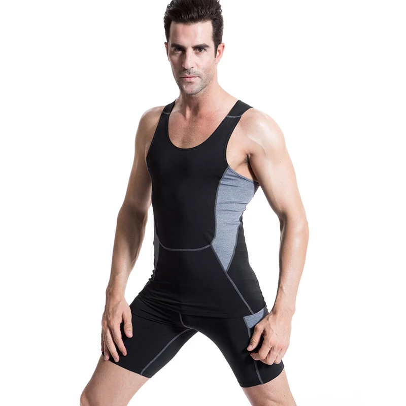 Yuerlian Compression Fitness Tight Running Set Dry Fit Sport Suit Sleeveless T-Shirt Vest Shorts Tracksuit Gym Men'S Sportswear
Yuerlian Compression Fitness Tight Running Set Dry Fit Sport Suit Sleeveless T-Shirt Vest Shorts Tracksuit Gym Men'S Sportswear