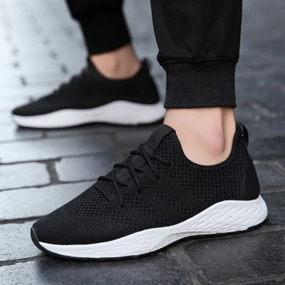 Casual Summer Breathable Lightweight Men's Vulcanize Shoes Mesh Lace-Up Sneakers Mens Non-slip Black White Shoes Brand Designer
Casual Summer Breathable Lightweight Men's Vulcanize Shoes Mesh Lace-Up Sneakers Mens Non-slip Black White Shoes Brand Designer