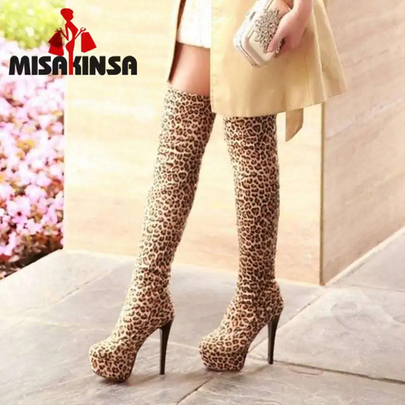 MISAKINSA Over Knee Half Boots Women Winter Footwear Shoes Snow Warm Leopard Print High Heel Boot Fashion Size 32-43 P7282
MISAKINSA Over Knee Half Boots Women Winter Footwear Shoes Snow Warm Leopard Print High Heel Boot Fashion Size 32-43 P7282