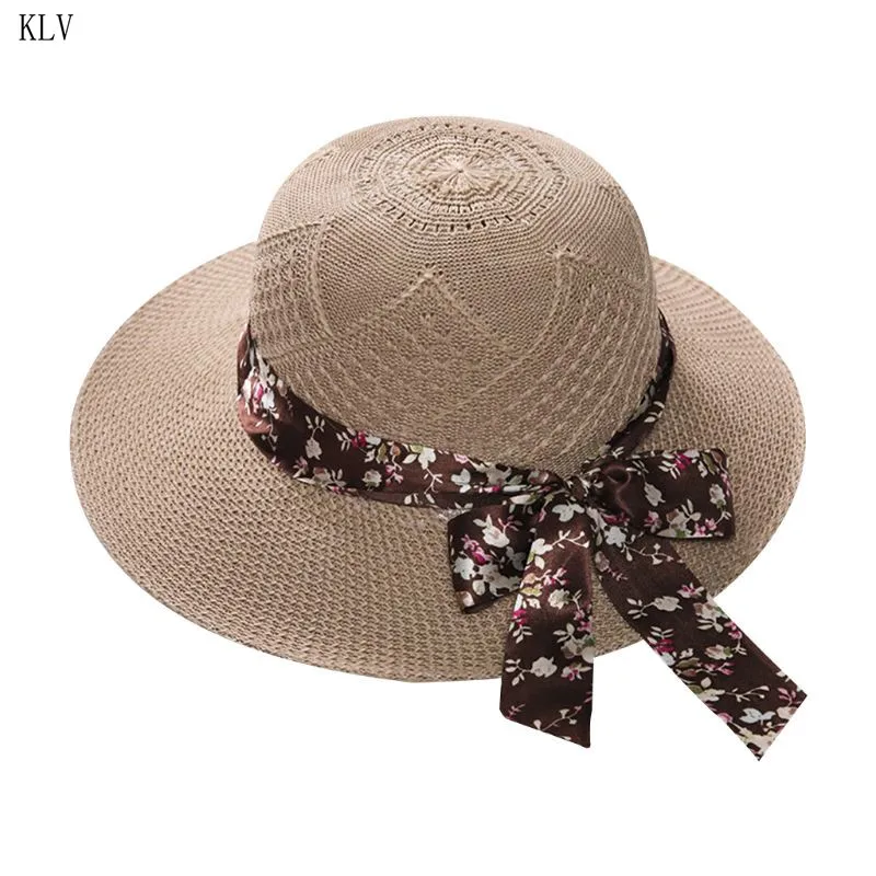 Womens Summer Style Straw Sun Hat Floral Printed Satin Ribbon Bowknot Wide Brim Bucket Cap Jacquard Twill Lace Knitted Beachwear
Womens Summer Style Straw Sun Hat Floral Printed Satin Ribbon Bowknot Wide Brim Bucket Cap Jacquard Twill Lace Knitted Beachwear