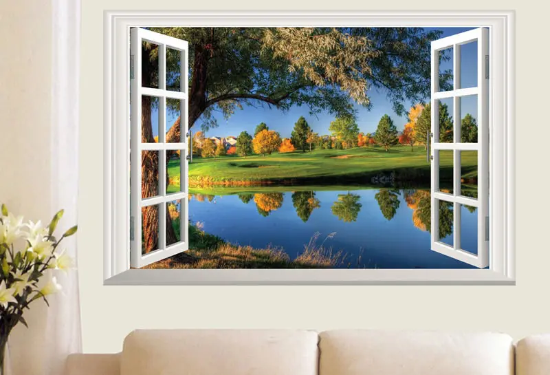 Wall Stickers Scenery natural Lake Beauty View 3D Window Home Decor Living Room Decal Pictures Art Stickers
Wall Stickers Scenery natural Lake Beauty View 3D Window Home Decor Living Room Decal Pictures Art Stickers