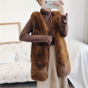 Faux fur vest female long winter 2018 new Korean fashion casual vest jacket loose sleeveless vest
Faux fur vest female long winter 2018 new Korean fashion casual vest jacket loose sleeveless vest