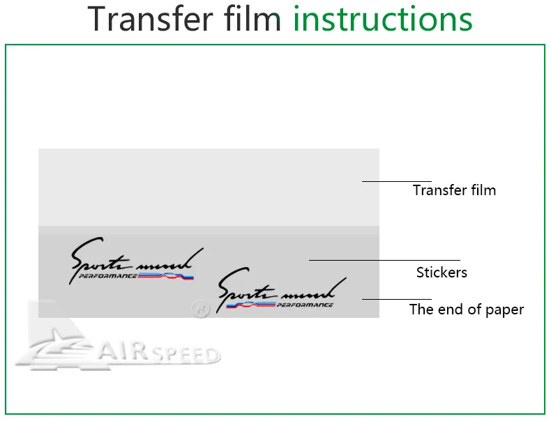 Airspeed Car Stickers M Performance Auto Sticker Window decal Accessories for BMW E46 F30 E90 E60 F20 F10 E36 E39 E87 E70 G30    (10)
