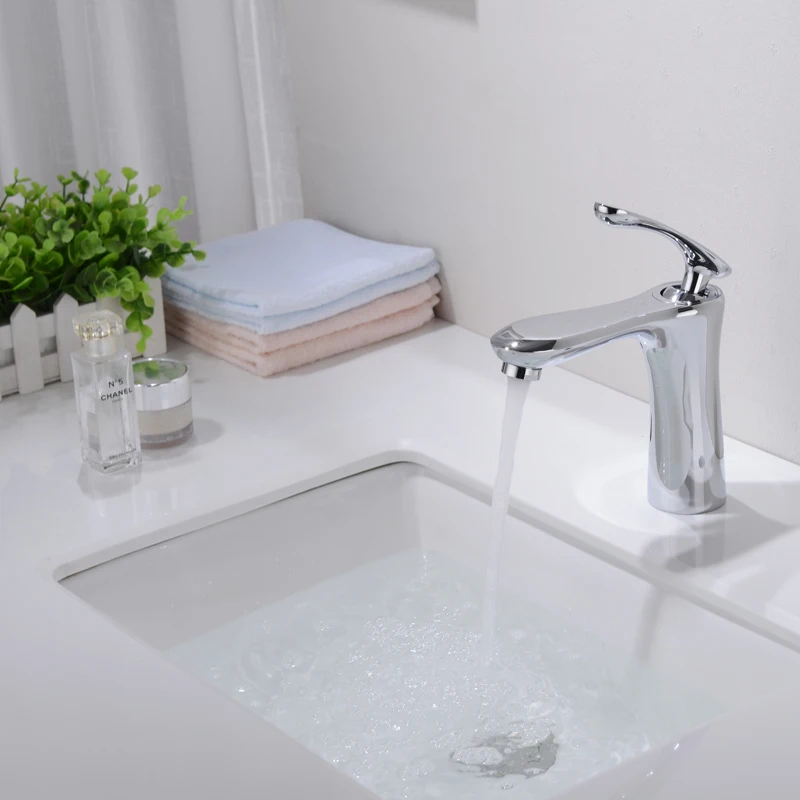LOY Modern bathroom Sink Facet Single handle Wash Basin Faucet Lavatory Tap Brass Polished Chrome LOY 01002
LOY Modern bathroom Sink Facet Single handle Wash Basin Faucet Lavatory Tap Brass Polished Chrome LOY 01002